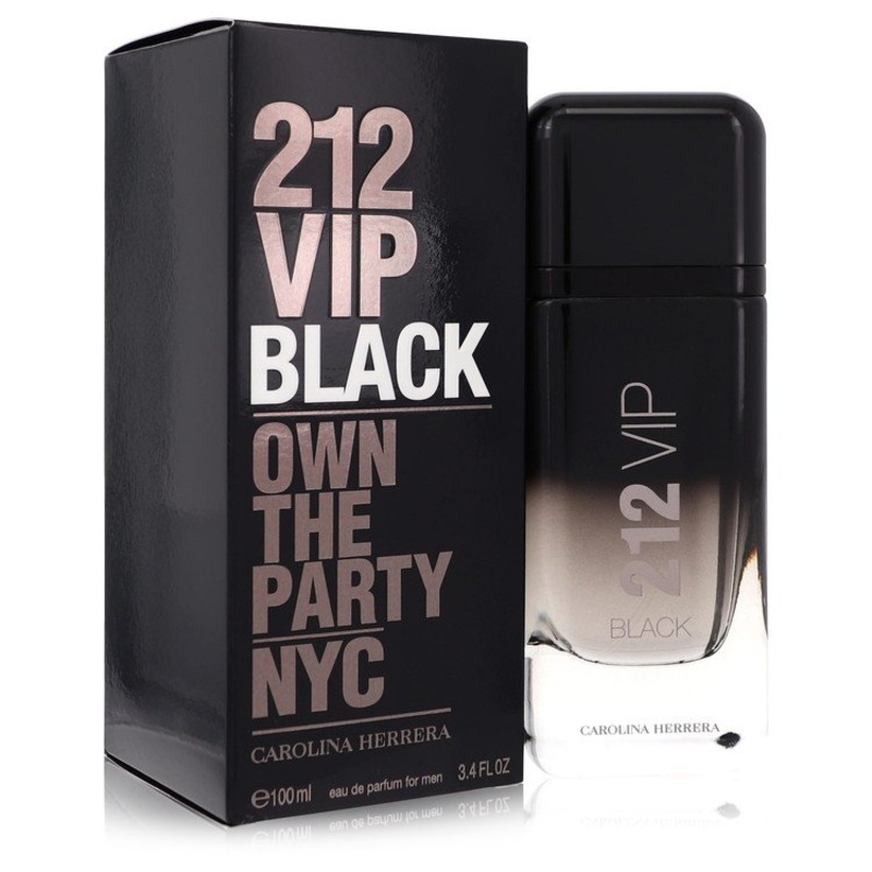 212 Vip Black By Carolina Herrera Cologne 3.4 Oz Edp Spray For Men – Box