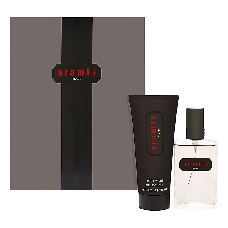 Aramis Black for men 2 Piece Set Includes: 2.0 oz Eau de Toilette Spray + 3.4 oz Body Wash