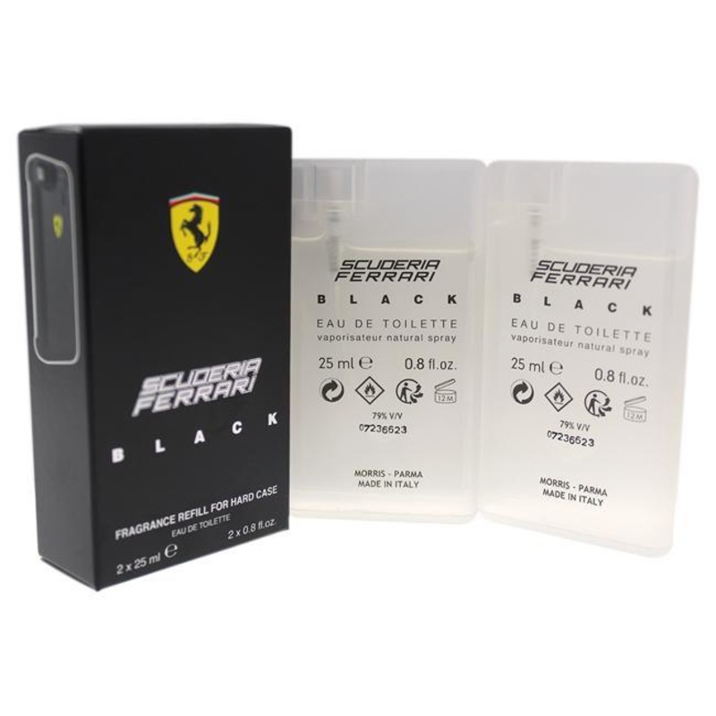 Black Fragrance Refill For Hard Case 2 X (Refill) Eau De Toilette 2 x 0.8 oz.