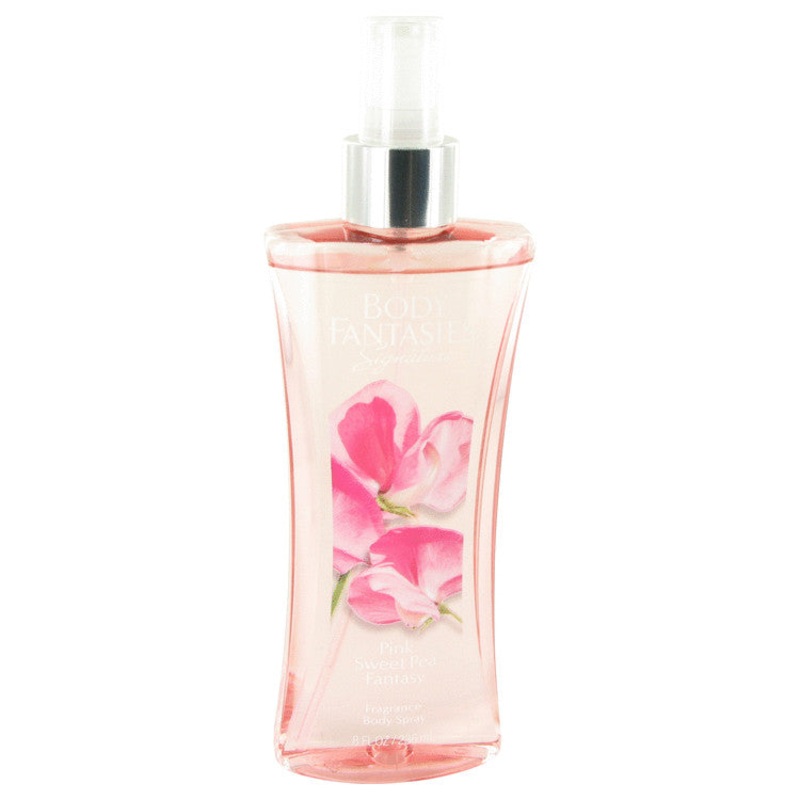 Body Fantasies Signature Pink Sweet Pea Fantasy by Parfums De Coeur For Women Body Spray 8 oz