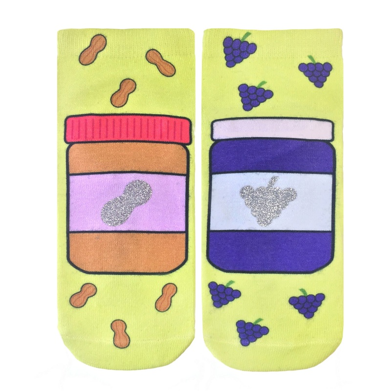 Living Royal PB And J Glitter Ankle Socks Model No. 115G – 1 Pair