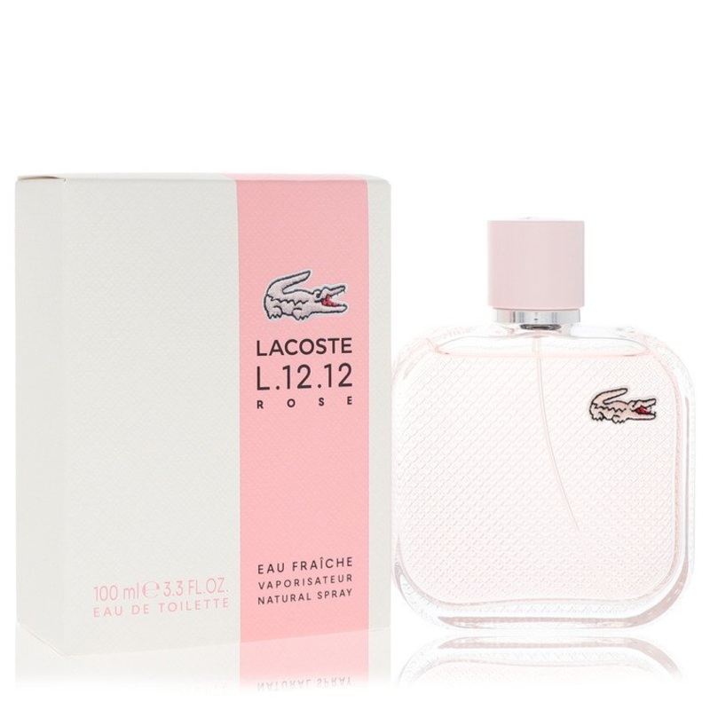 Lacoste Eau De Lacoste L.12.12 Rose Eau Fraiche by Lacoste Eau De Toilette Spray 3.3 oz for Women – Premium Designer Fragrance