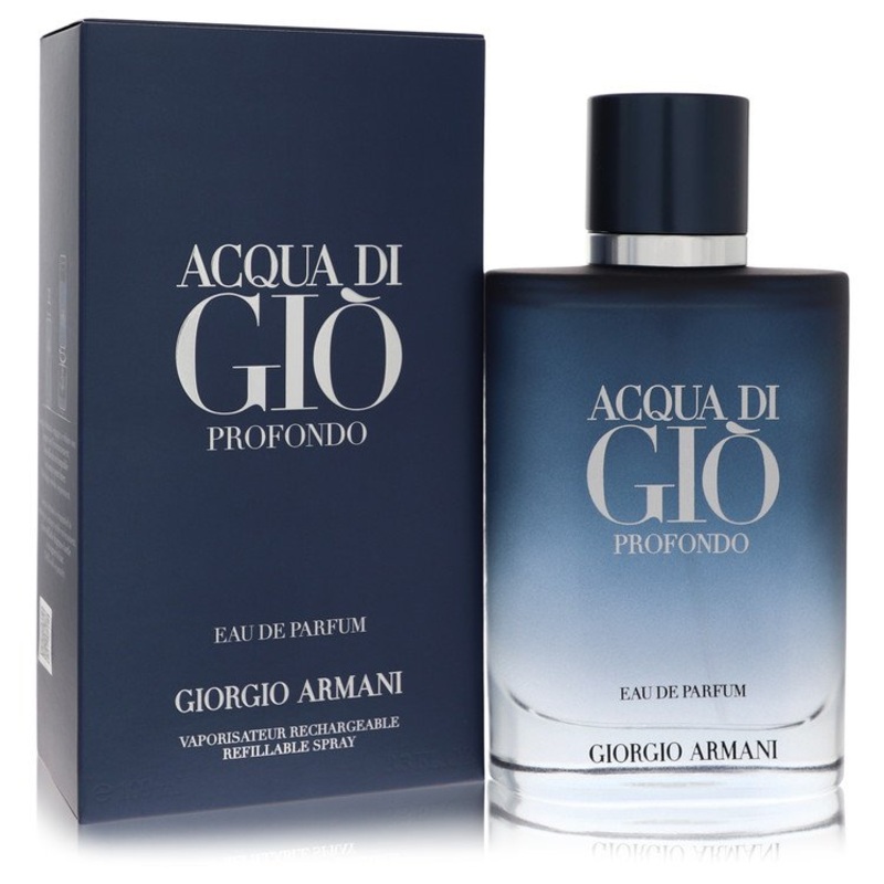 Acqua Di Gio Profondo by Giorgio Armani Eau De Parfum Spray Refillable 3.3 oz for Men – Premium Designer Fragrance
