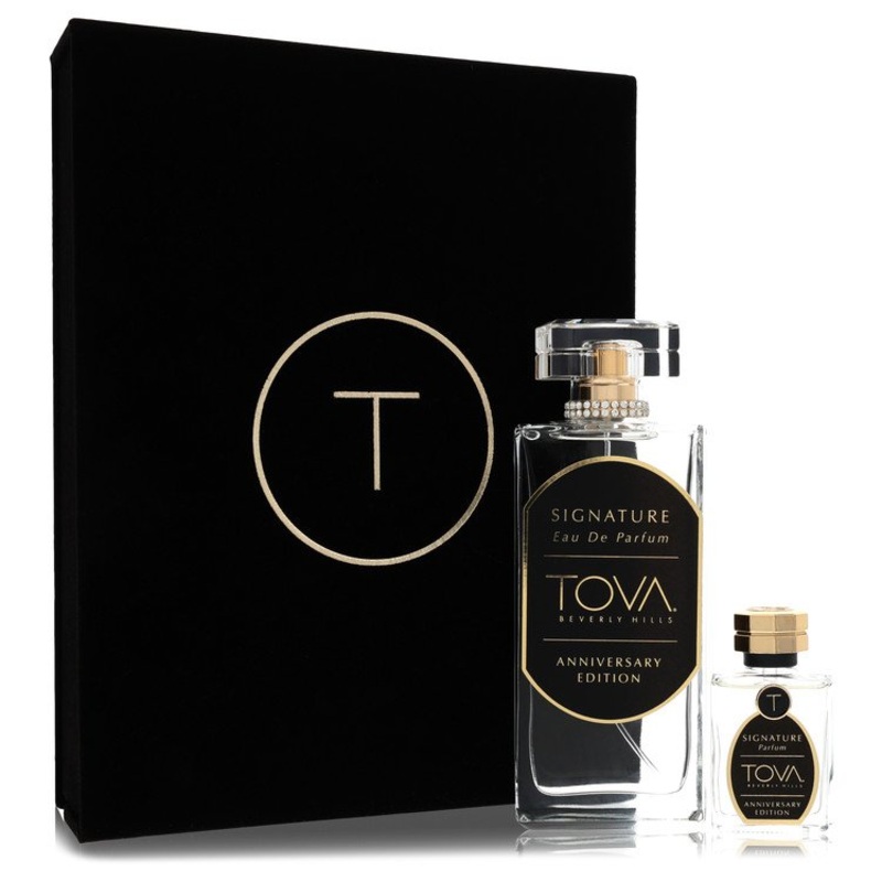 Tova Signature Anniversary Edition by Tova Beverly Hills Eau De Parfum Spray + 1/2 oz Pure Perfume 3.4 oz 3.4 oz Eau De Parfum Spray + .5 oz Parfum for Women – Premium Designer Fragrance