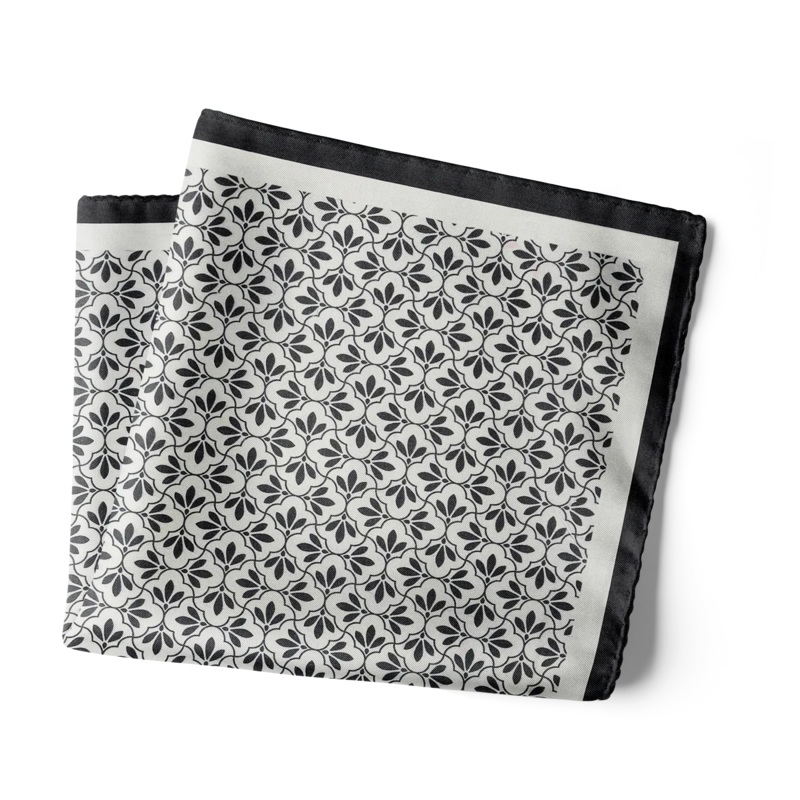 Jaali Good (Black) – Pocket Square