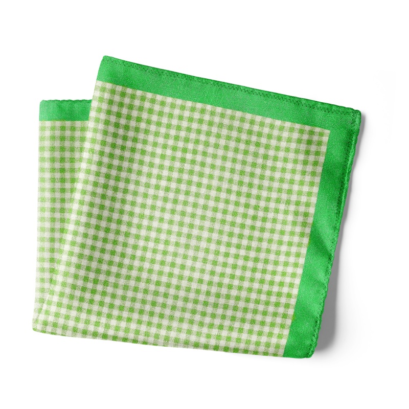 Checkered Past (Green) – Pocket Square