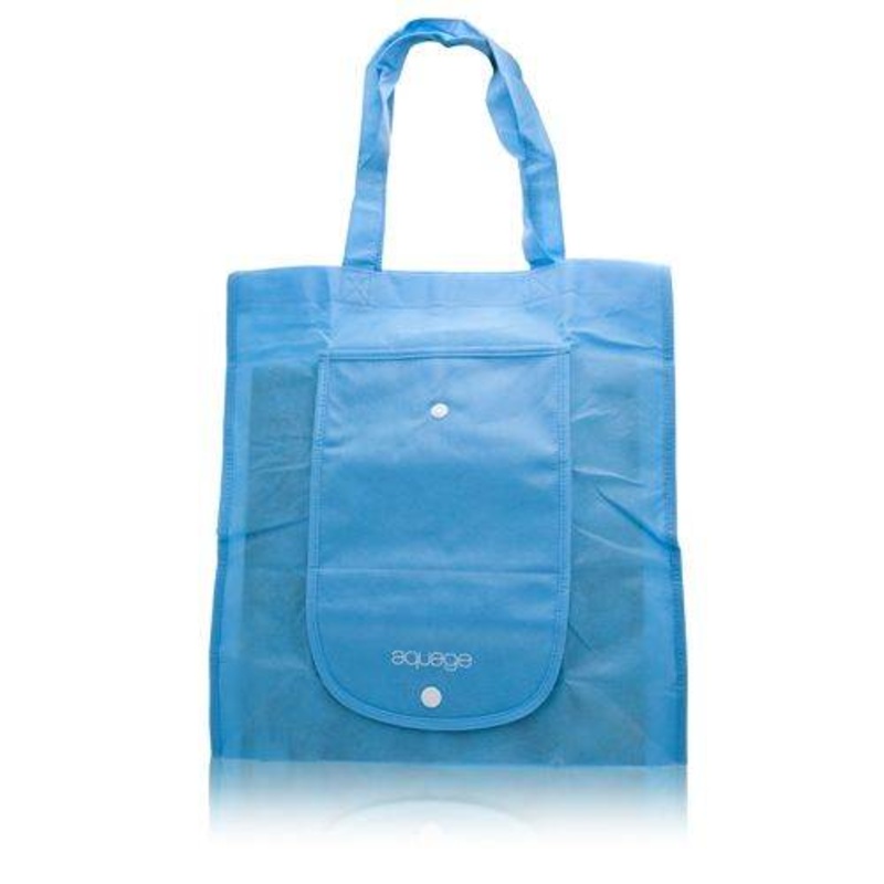 Aquage Foldable Eco Tote Bag Light Blue