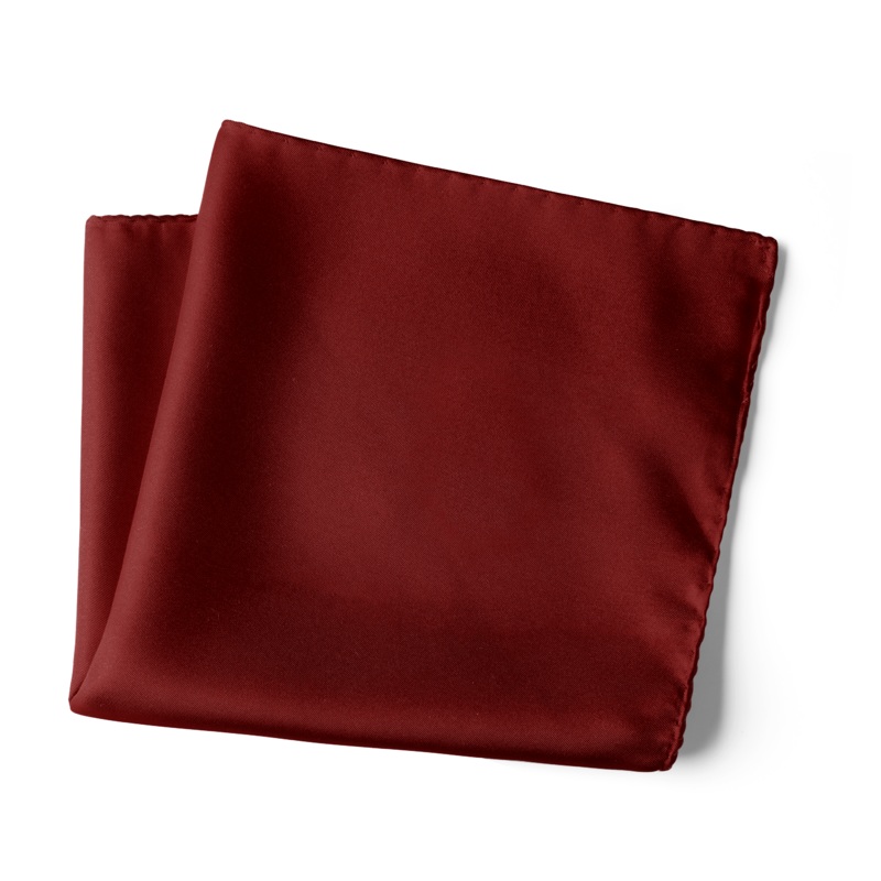 Chokore Burgundy / Maroon Colour Pure Silk Pocket Square, from the Solids Line 13.513.5