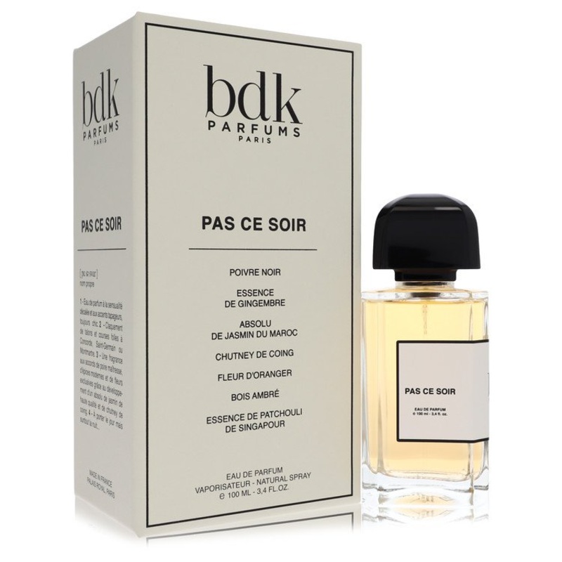 Bdk Pas Ce Soir by Bdk Parfums For Women Eau De Parfum Spray (Unisex) 3.4 oz