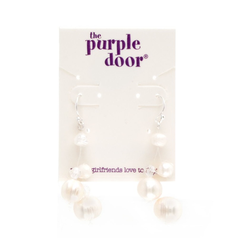 The Purple Door The Diana Dangle Earrings PDE-22-ML Gold and Turquoise