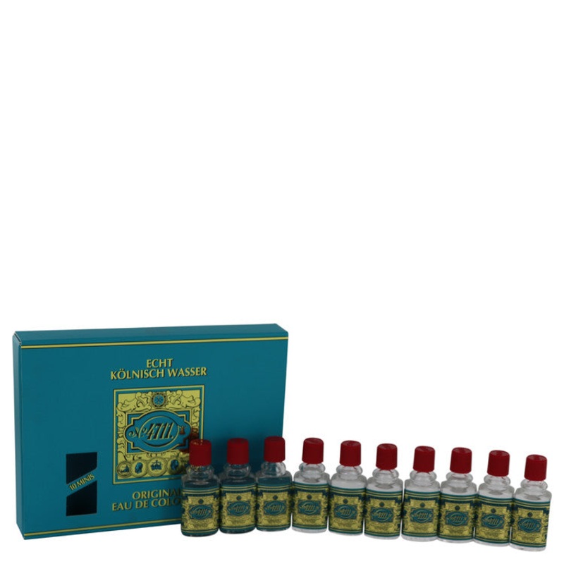 4711 by 4711 Gift Set — Includes Ten (10) Travel size Eau De Cologne .10 oz  in a gift box for Men – Premium Designer Fragrance